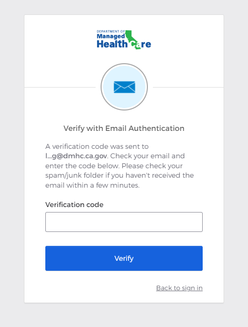 Screenshot of Verification Window.